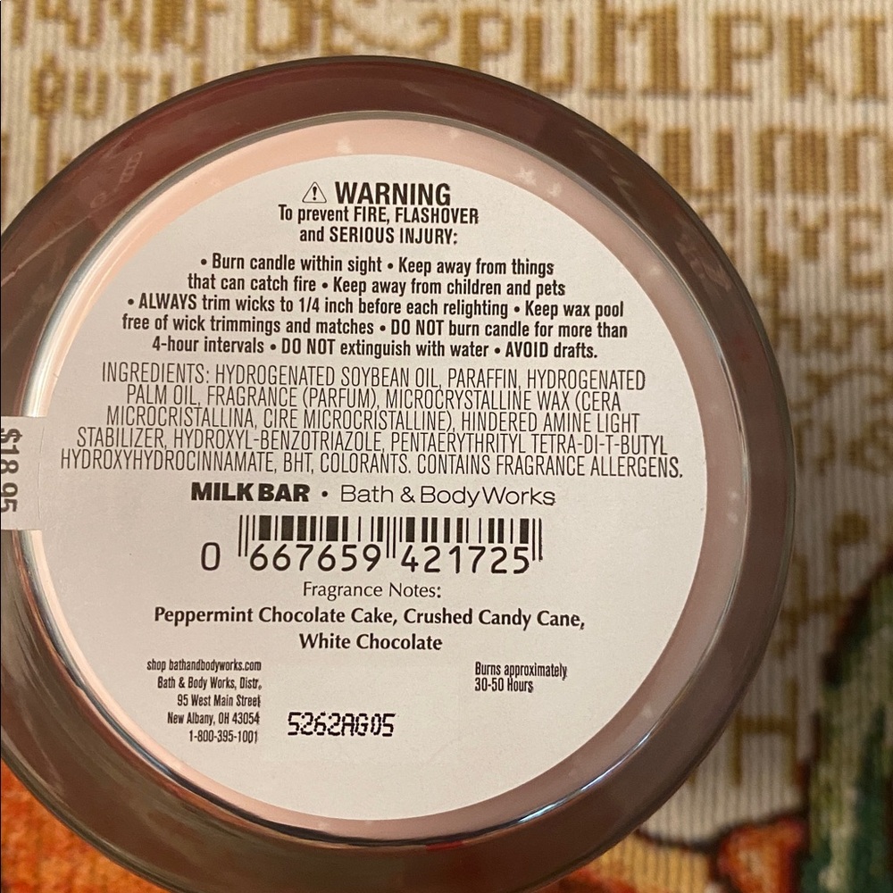 MilkBar Bath and Body Works 2025 Peppermint Bark Truffle - Picture 4 of 4